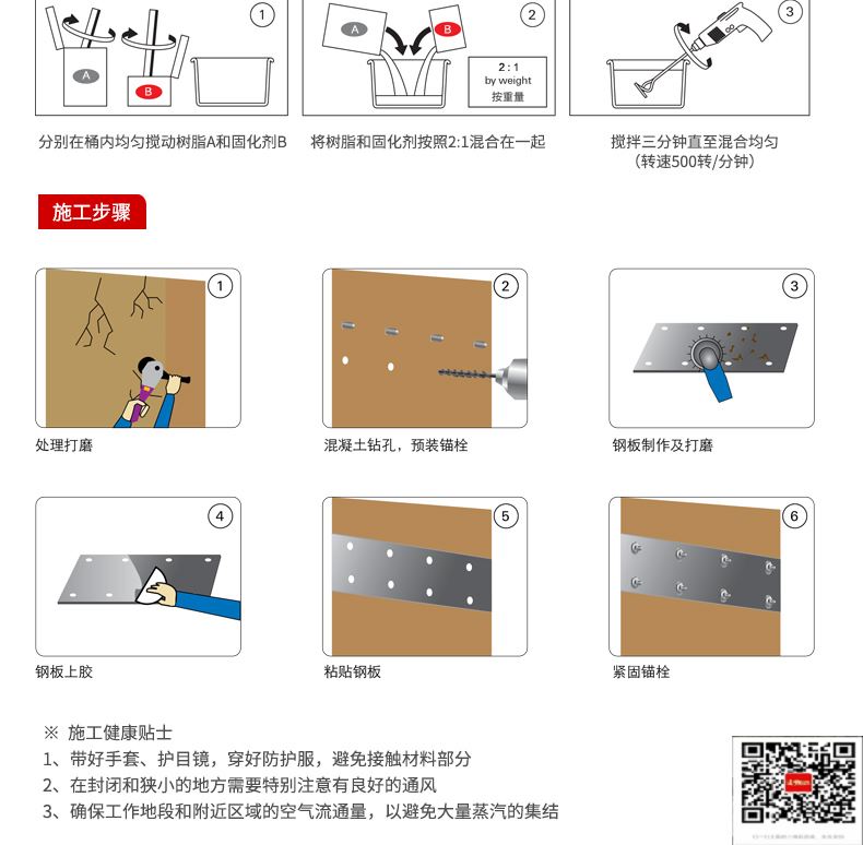 包钢庆安粘钢加固施工过程